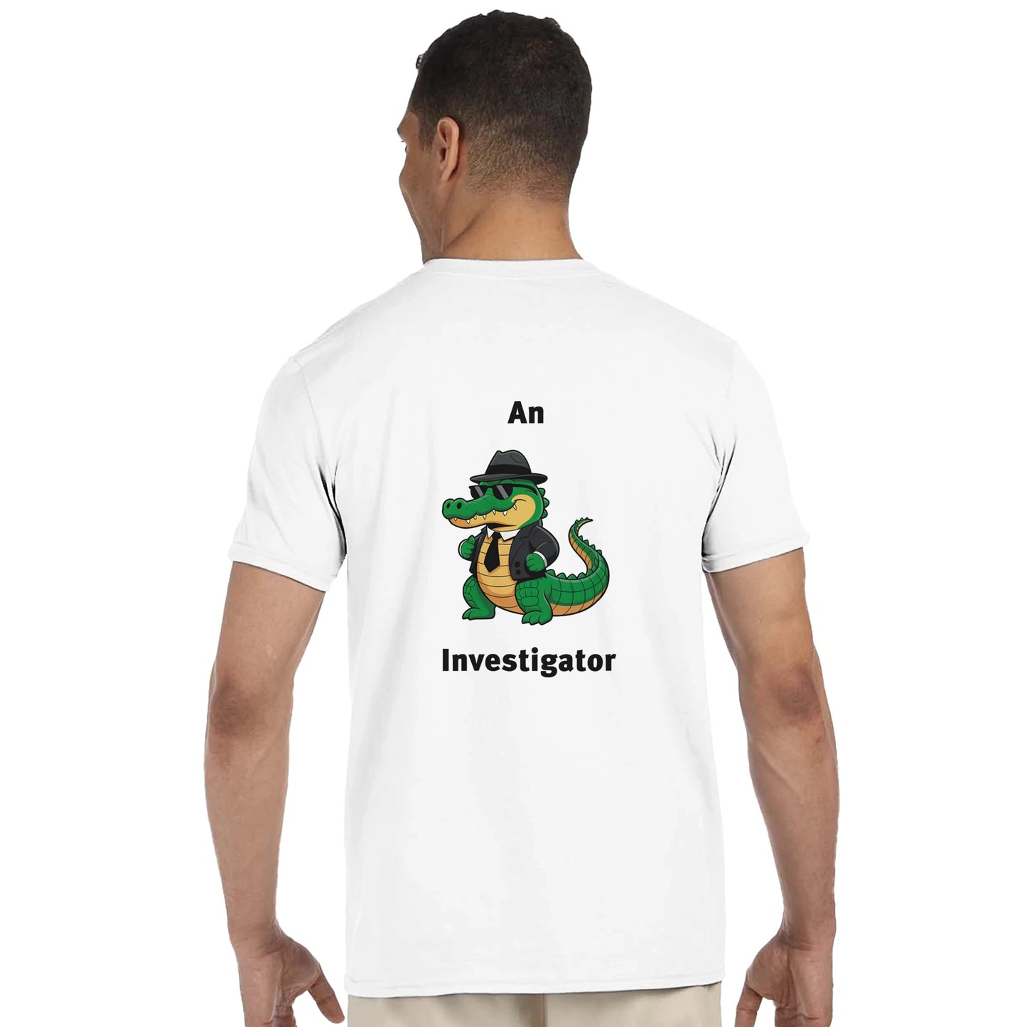 Investigator t-shirt - back view