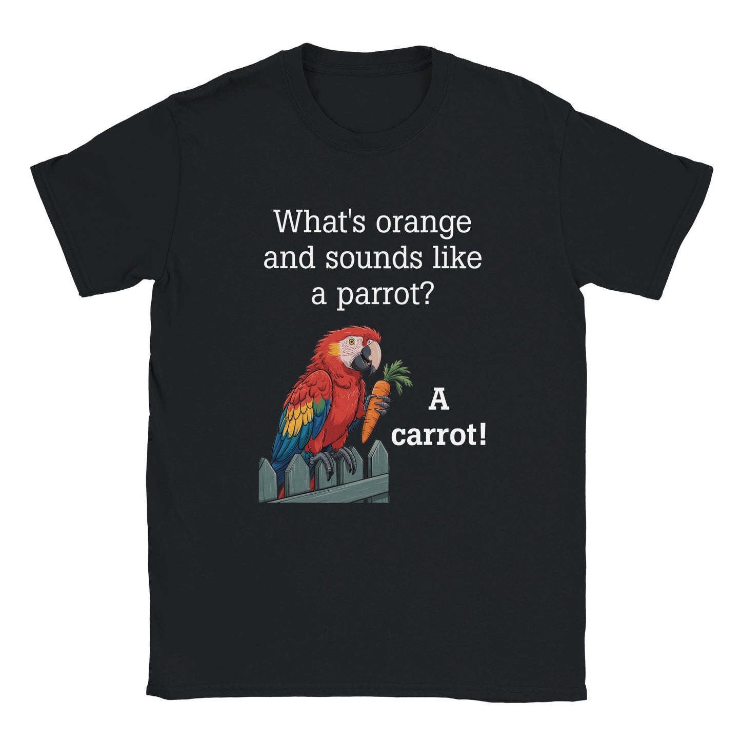 A Carrot t-shirt - back view