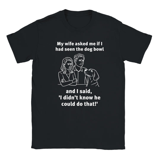 Dog Bowl t-shirt - back view