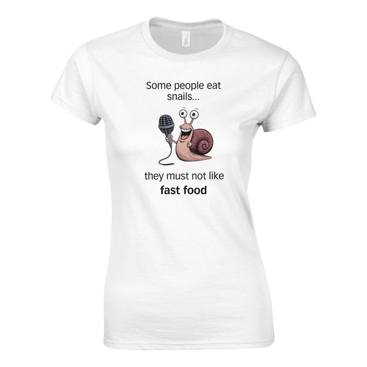 Not Fast Food Slim t-shirt - back view